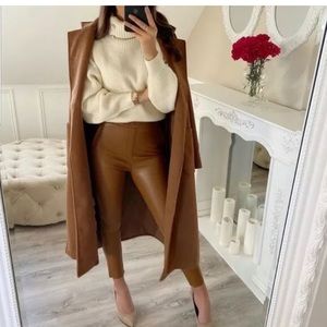 Brand New With Tags Zara faux leather pants.